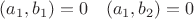 $(a_1, b_1)=0\quad (a_1, b_2)=0$