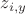 $z_{i,y}$