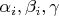 $\alpha_i,\beta_i,\gamma$