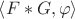 $\left\langle F \ast G , \varphi \right\rangle$