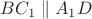 $BC_1\parallel A_1D$
