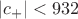 $|c_+|<932$