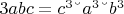 $ 3 abc = c^3 &ndash; a^3 &ndash; b^3 $