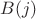 $B(j)$