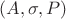 $(A,\sigma,P)$