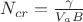 $N_{cr}=\frac{\gamma}{V_a B}$