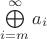 $\bigoplus\limits_{i=m}^\infty a_i$