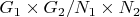 $G_1\times G_2/N_1\times N_2$