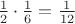 $\frac{1}{2}\cdot\frac{1}{6}=\frac{1}{12}$
