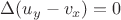 $\Delta (u_y-v_x)=0$