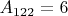 $A_{122}=6$