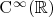 $\mathrm C^\infty(\mathbb R)$