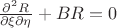 $\frac{\partial^2 R}{\partial \xi \partial \eta} + BR=0$