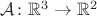 $\mathcal A\colon\mathbb R^3\to\mathbb R^2$
