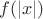 $f(\lvert x\rvert)$