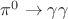 $\pi^0\to\gamma\gamma$