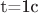 t=1c