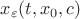 $x_{\varepsilon}(t,x_0,c)$