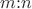$m{:}n$ $m{:}n$