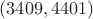 $(3409, 4401)$