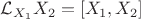 $\mathcal L_{X_1} X_2=[X_1, X_2]$