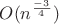 $O(n^\frac{-3}{4})$