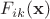 $F_{ik}(\mathbf x)$