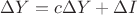 $\Delta Y = c\Delta Y + \Delta I $