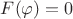 $F(\varphi) = 0 $