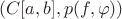 $(C[a, b], p(f, \varphi))$