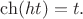 $\ch( ht)=t.$
