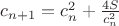 $c_{n+1} = c_n^2 + \frac{4S}{c_n^2}$