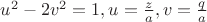 $u^2-2v^2=1, u=\frac z a, v=\frac q a$