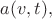 $a(v,t),$