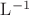 $\mathrm{L}^{-1}$