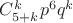 $C_{5+k}^k p^6 q^k$