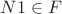 $N1\in F$