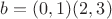 $b = (0,1)(2,3)$