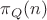 $\pi_Q (n)$