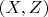 $ (X,  Z) $