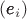 $(\pmb e_i)$