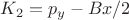 $K_2=p_y-Bx/2$