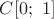 $C[0;\ 1]$