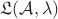 $\mathfrak L(\mathcal A,\lambda)$