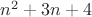 $n^2+3n+4$