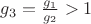 $g_3=\frac{g_1}{g_2}>1$