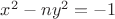 $x^2-ny^2=-1$