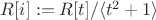 $R[i] := R[t] / \langle t^2 + 1 \rangle$