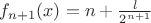 $f_{n+1}(\mbf{x})=n+\frac{l}{2^{n+1}}$