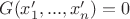 $G(x_1',...,x_n')=0$